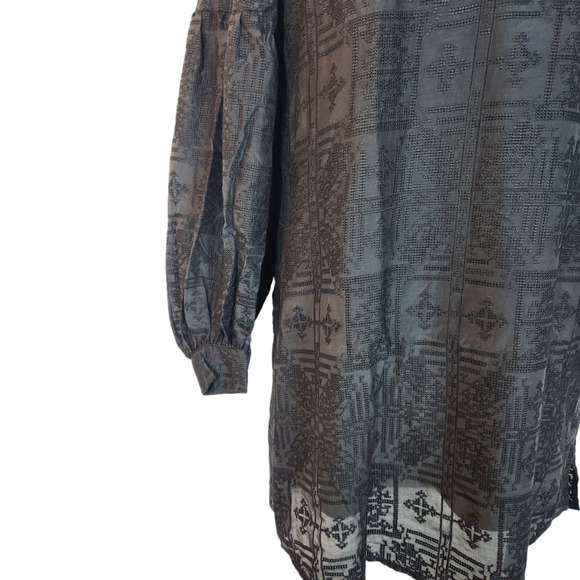 Capulet Dress Womens Small V Neck Shift Mini Textured - Picture 8 of 12